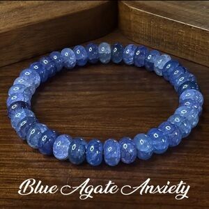 💎4/$20💎Blue Agate Beaded Bracelet